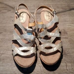 ♥️ METALIC BORN STRAP WEDGE